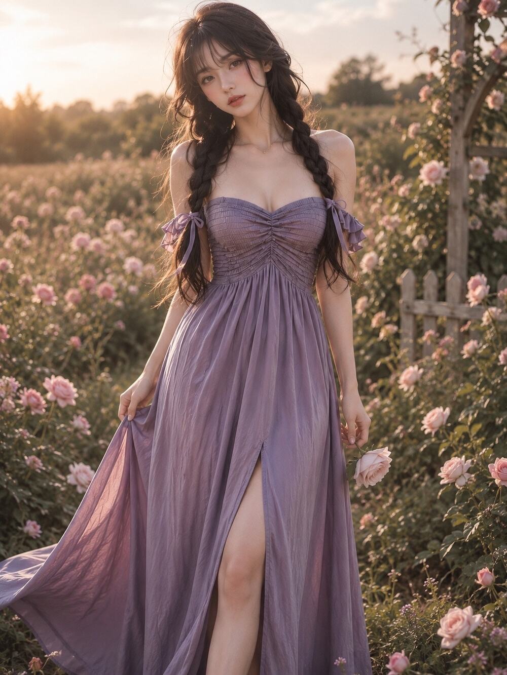 NWT Breathtaking Beauty dreamy off shoulder smocked flowy maxi dress